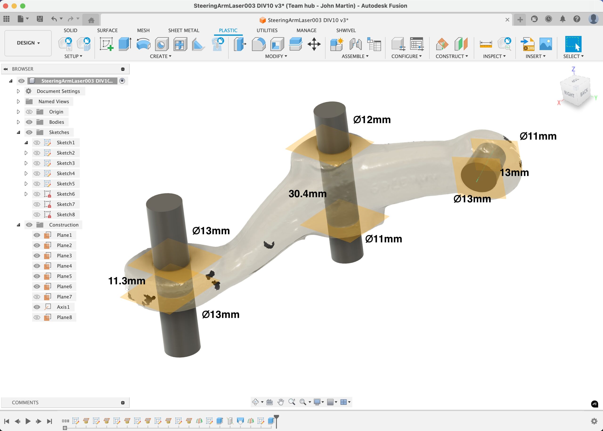 Caterham TIE ROD LEVER – PRE 2015